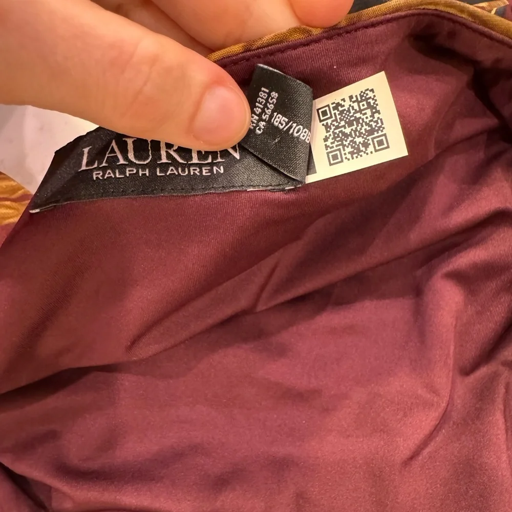 LAUREN RALPH LAUREN Fayella Long Sleeve Travel Equestrian Tie Waist 14 VGUC